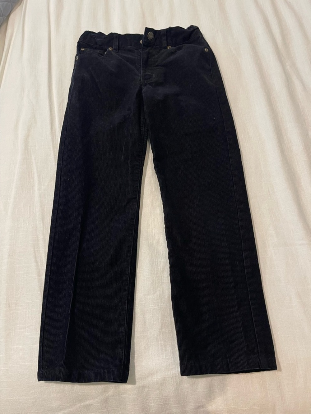 Janie and Jack kids Black Corduroy Straight-Leg Pants